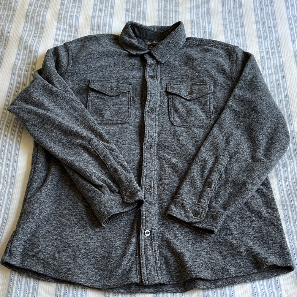 Men's Sherpa Eddie Bauer Gray Sweater